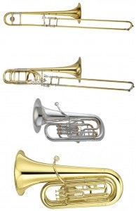 Trombone, Bass Trombone, Euphonium (Baritone), Tuba