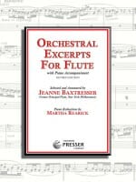 Cover of Orchestral Excerpts for Flute, compiled by Jeanne Baxtresser