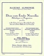 Cover of 200 New Melodic and Gradual Etudes by Alphonse