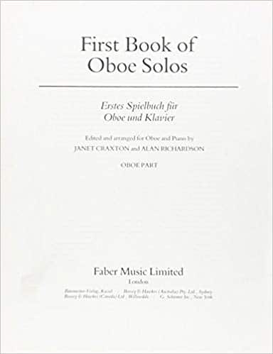 Cover of First Book of Oboe Solos