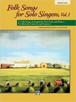 Cover of Folk Songs for Solo Singers, Vol. 1, Medium High Voice