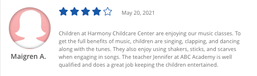 Harmony Child Care review